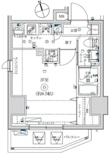イアース亀戸【2階】の間取り