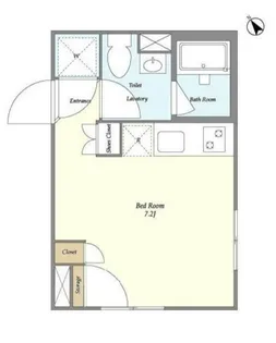 TAKANAWA CUBE WEST【2階】の間取り
