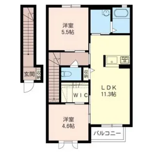 ネオシティC【2階】の間取り