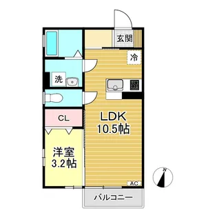 Blueberry I・II【2階】の間取り