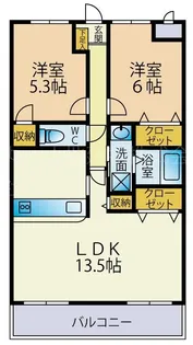プライムスクエア野村【2階】の間取り