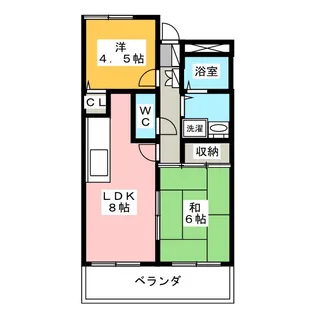 パールビルくぼた【1階】の間取り