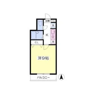 ロイヤルパレス駅西【2階】の間取り