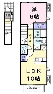 サンライズ・ヴィラ II【2階】の間取り