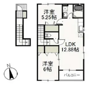 グランクレスト A【2階】の間取り