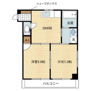 ハイツ東陽【3階】の間取り