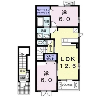プラシード・N・II【2階】の間取り
