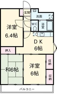 シティハイム田町【5階】の間取り