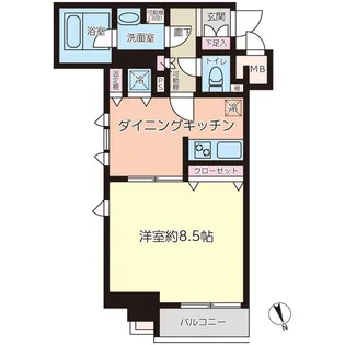 パレステュディオ浜松町【4階】の間取り