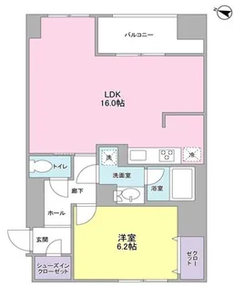 La Belle 三越前【6階】の間取り