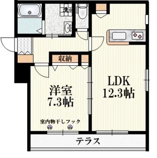 ラフィネ上井草【1階】の間取り