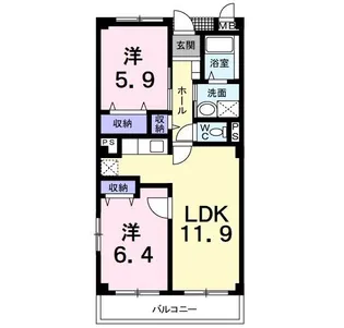 ORION KOFU【3階】の間取り