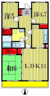 クリスタルシティ【3階】の間取り