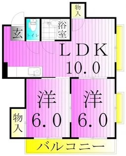 ユニバーサルマンション【1階】の間取り