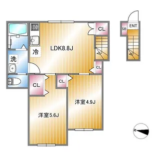 ウィンレックス北小岩【3階】の間取り