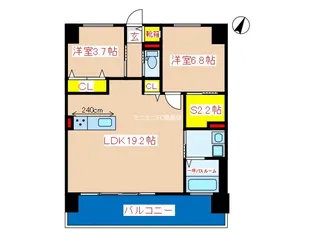 ISORA【6階】の間取り