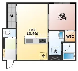 シャーメゾン上野【3階】の間取り