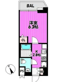 フランボアーズ元代々木町【3階】の間取り