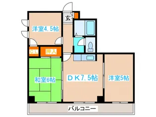 ロイヤル宮の森【3階】の間取り