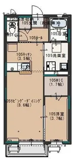 フィカーサG【1階】の間取り