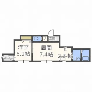 シェリール Blanche【4階】の間取り