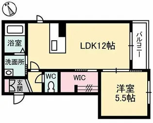 シャーメゾン河原町【2階】の間取り