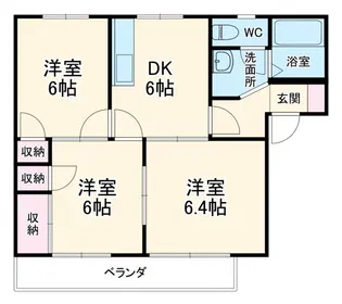 ドミール・エージェント【2階】の間取り