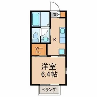 ラ・エスポア【2階】の間取り