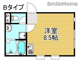 レディエント安立【1階】の間取り