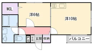 ラ・カーサ夙川【1階】の間取り