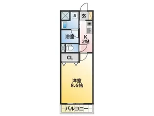 コモン・ガル小垣江【3階】の間取り