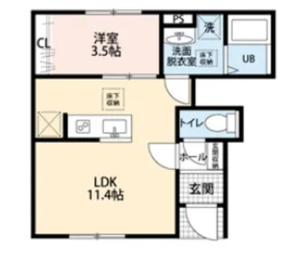 リーブルファイン川口東本郷【1階】の間取り