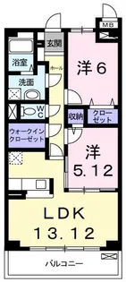 レフィナード【3階】の間取り