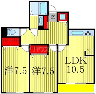 ラフィーヌショコラ【3階】の間取り