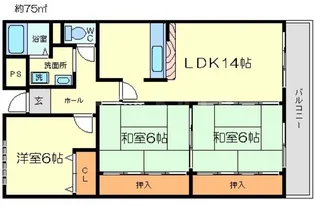 カルム千里山土井【2階】の間取り