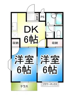 アーバン稲葉【1階】の間取り