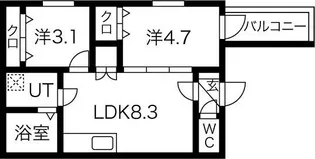 I maison Rhodon【2階】の間取り