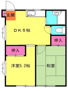 メゾンロアール公郷【1階】の間取り
