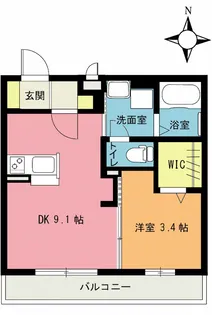 オークヒル仲町【1階】の間取り