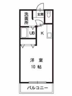 ラシュレしろがね【2階】の間取り