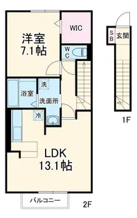 サンパティーク・ラーゴ【2階】の間取り