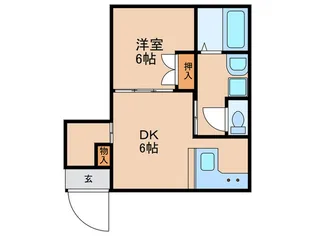 宮下コーポ【1階】の間取り