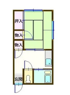 コーポ学【2階】の間取り