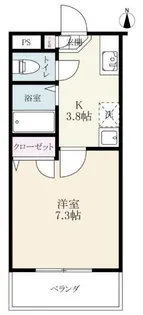 パルテールマンション【2階】の間取り