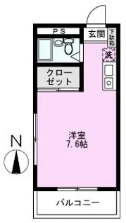 ユニコスクエア【2階】の間取り
