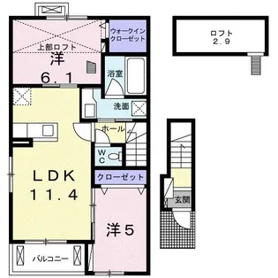 R&Sソレイユ【2階】の間取り