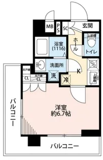 プレール・ドゥーク板橋舟渡【2階】の間取り