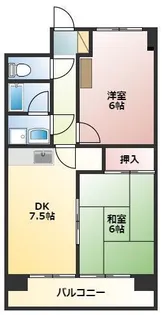 マンションあおば【1階】の間取り