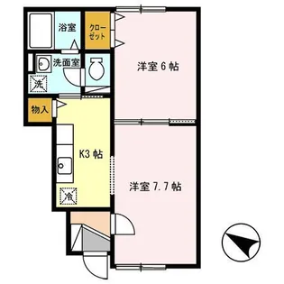 イーグル今5号館【1階】の間取り