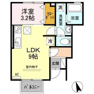 アビテ吉原【1階】の間取り